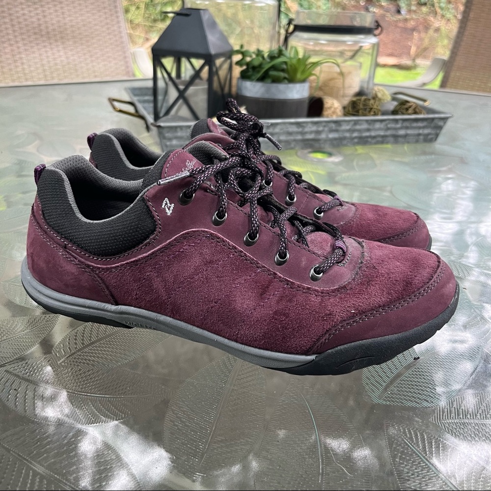 Eddie Bauer Burgundy Suede Sneakers